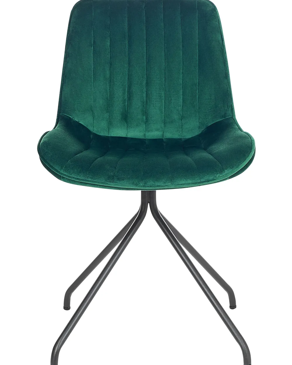 Tuolit<Beliani Tuoli Sametti Smaragdinvihrea 2 Kpl Navasota