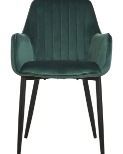 Flash Sale Beliani Tuoli Sametti Smaragdinvihrea 2 Kpl Wellston