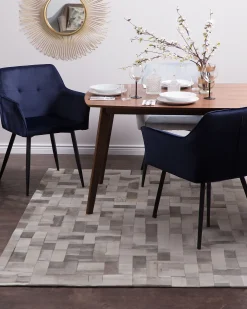 Discount Beliani Tuoli Sametti Tummansininen 2 Kpl Jasmin