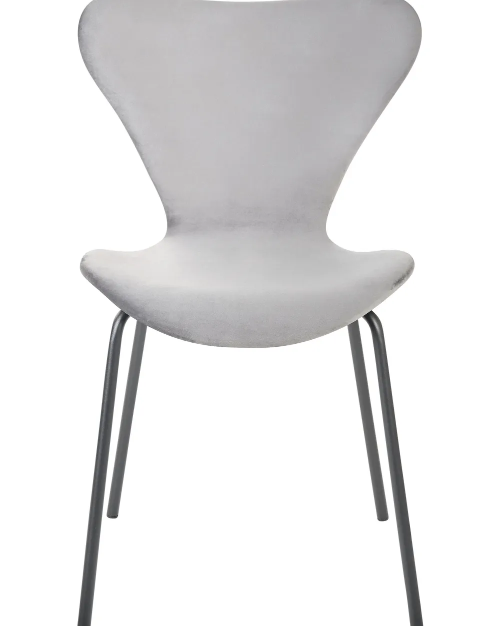 Best Beliani Tuoli Sametti Vaaleanharmaa/Musta 2 Kpl Boonville