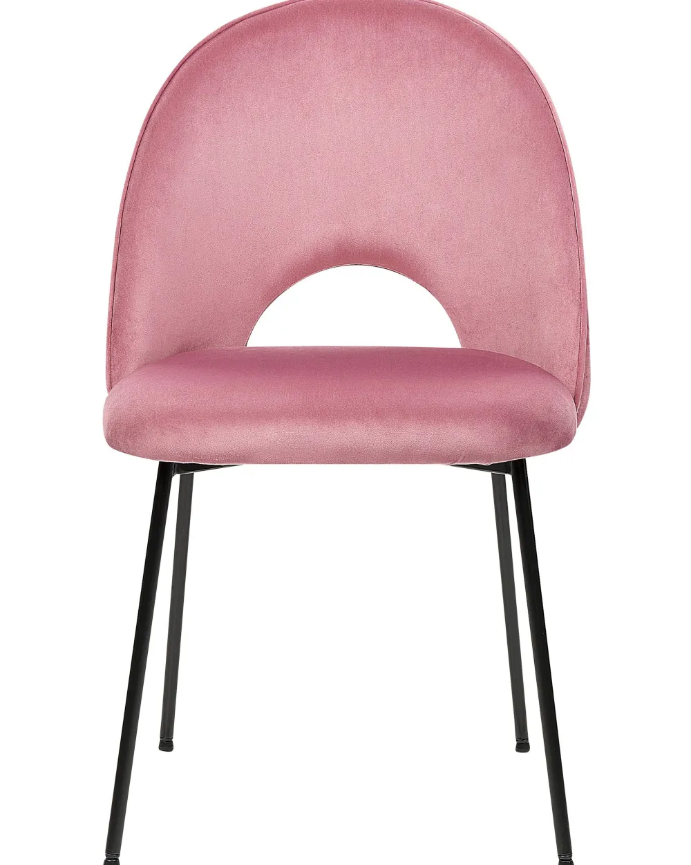 Sale Beliani Tuoli Sametti Vaaleanpunainen 2 Kpl Covelo