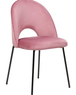 Sale Beliani Tuoli Sametti Vaaleanpunainen 2 Kpl Covelo