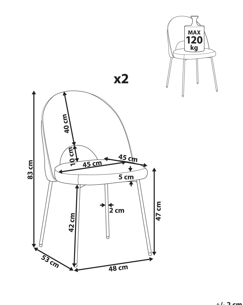 Sale Beliani Tuoli Sametti Vaaleanpunainen 2 Kpl Covelo