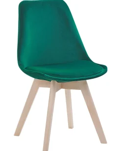 Tuolit<Beliani Tuoli Sametti Vihrea 2 Kpl Dakota Ii