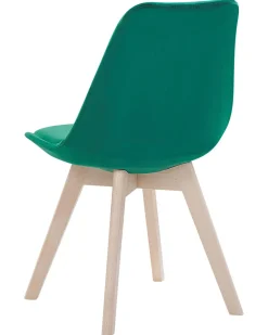 Tuolit<Beliani Tuoli Sametti Vihrea 2 Kpl Dakota Ii