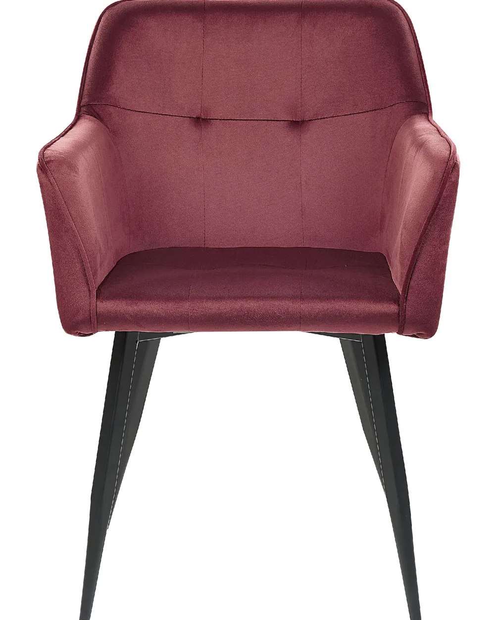 Cheap Beliani Tuoli Sametti Viininpunainen 2 Kpl Jasmin