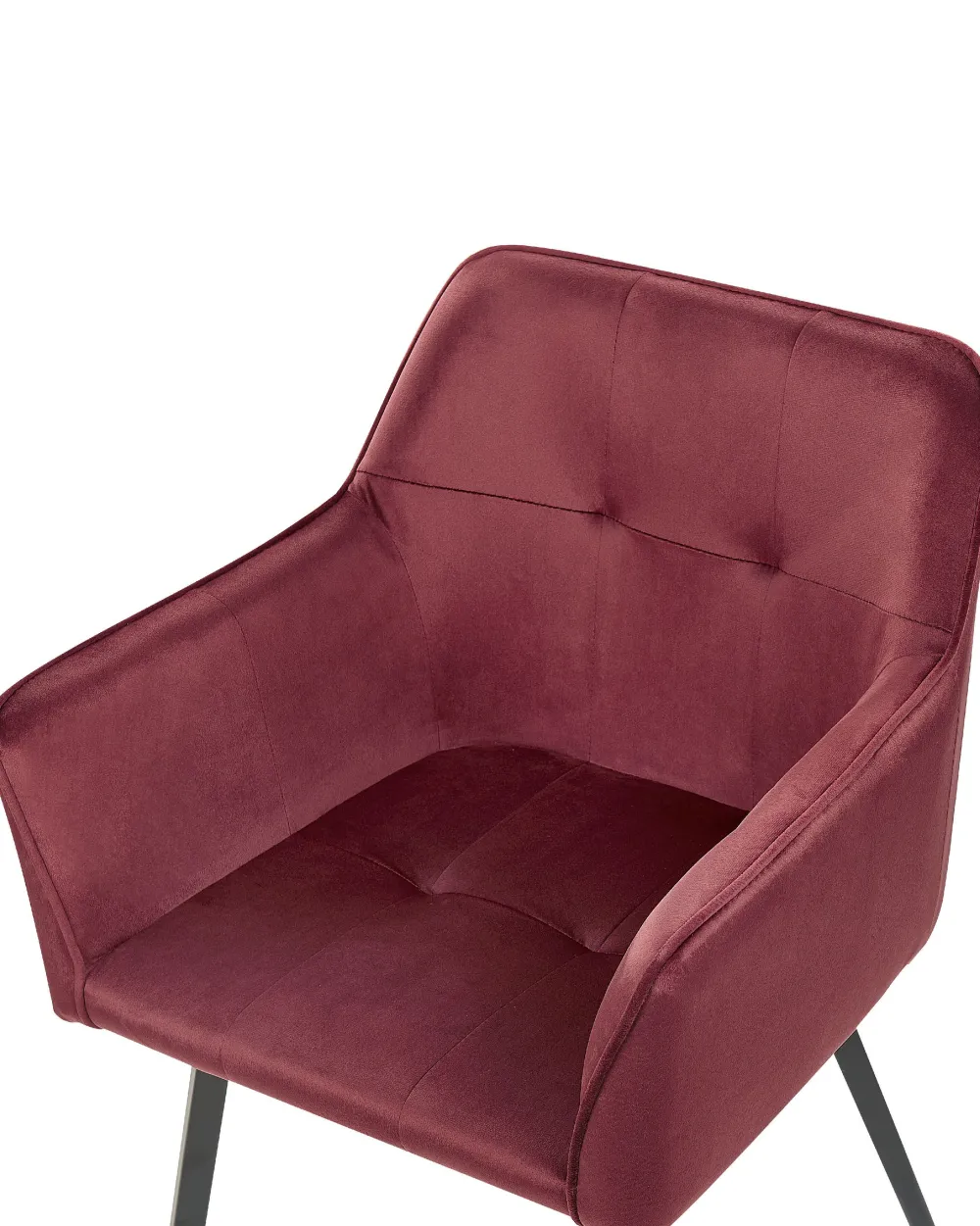Cheap Beliani Tuoli Sametti Viininpunainen 2 Kpl Jasmin