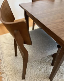 Flash Sale Beliani Tuoli Tumma Puu/Harmaa 2 Kpl Eden