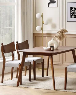 Flash Sale Beliani Tuoli Tumma Puu/Harmaa 2 Kpl Eden