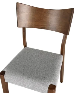 Flash Sale Beliani Tuoli Tumma Puu/Harmaa 2 Kpl Eden