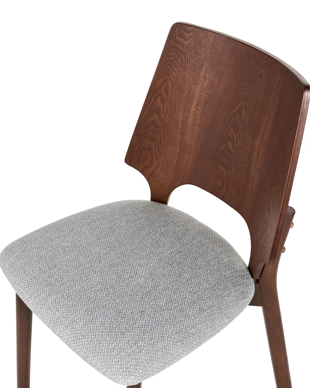 Tuolit<Beliani Tuoli Tumma Puu/Harmaa 2 Kpl Abee