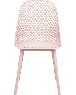 Tuolit<Beliani Tuoli Vaaleanpunainen 4 Kpl Emory