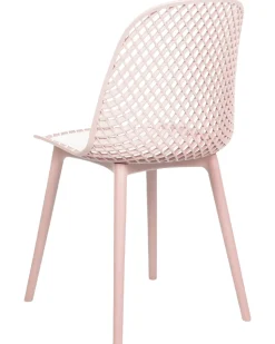 Tuolit<Beliani Tuoli Vaaleanpunainen 4 Kpl Emory
