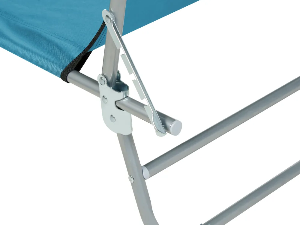 Ulkokalusteet<Beliani Turkoosi Teraksinen Aurinkotuoli Katoksella Foligno