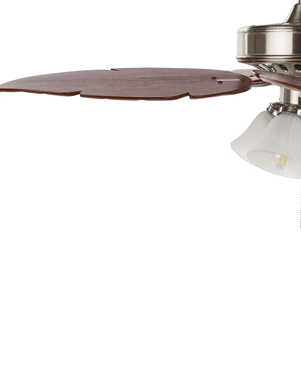 Clearance Beliani Tuuletinvalaisin 4 Polttimoa Vaalea Puu/Hopea Gila