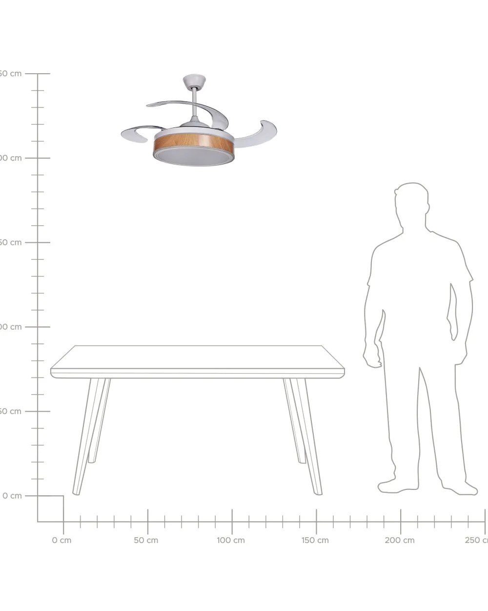 Valaisimet<Beliani Tuuletinvalaisin 3 Polttimoa Valkoinen Fremont