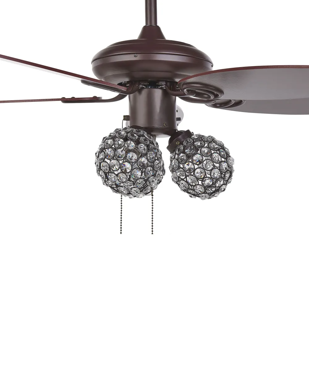 Valaisimet<Beliani Tuuletinvalaisin 3 Polttimoa Tumma Puu/Ruskea Heilong