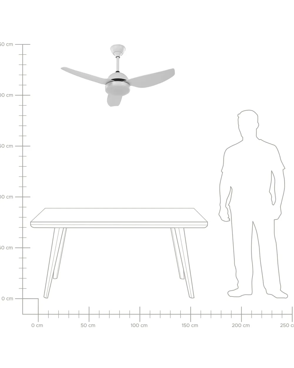 Discount Beliani Tuuletinvalaisin Metalli Valkoinen Toplica