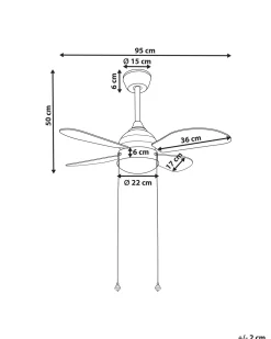 Valaisimet<Beliani Tuuletinvalaisin Rauta Musta/Keltainen Dolores