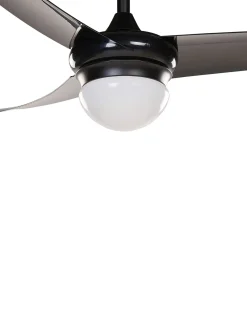 Shop Beliani Tuuletinvalaisin Rauta Musta Jiboa