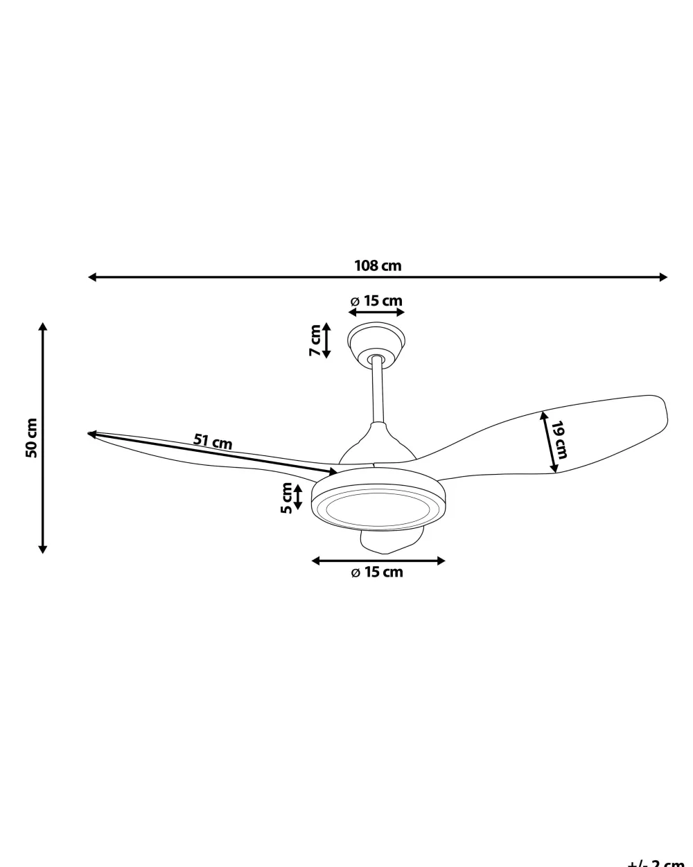 Fashion Beliani Tuuletinvalaisin Rauta Vaaleanruskea Muddy