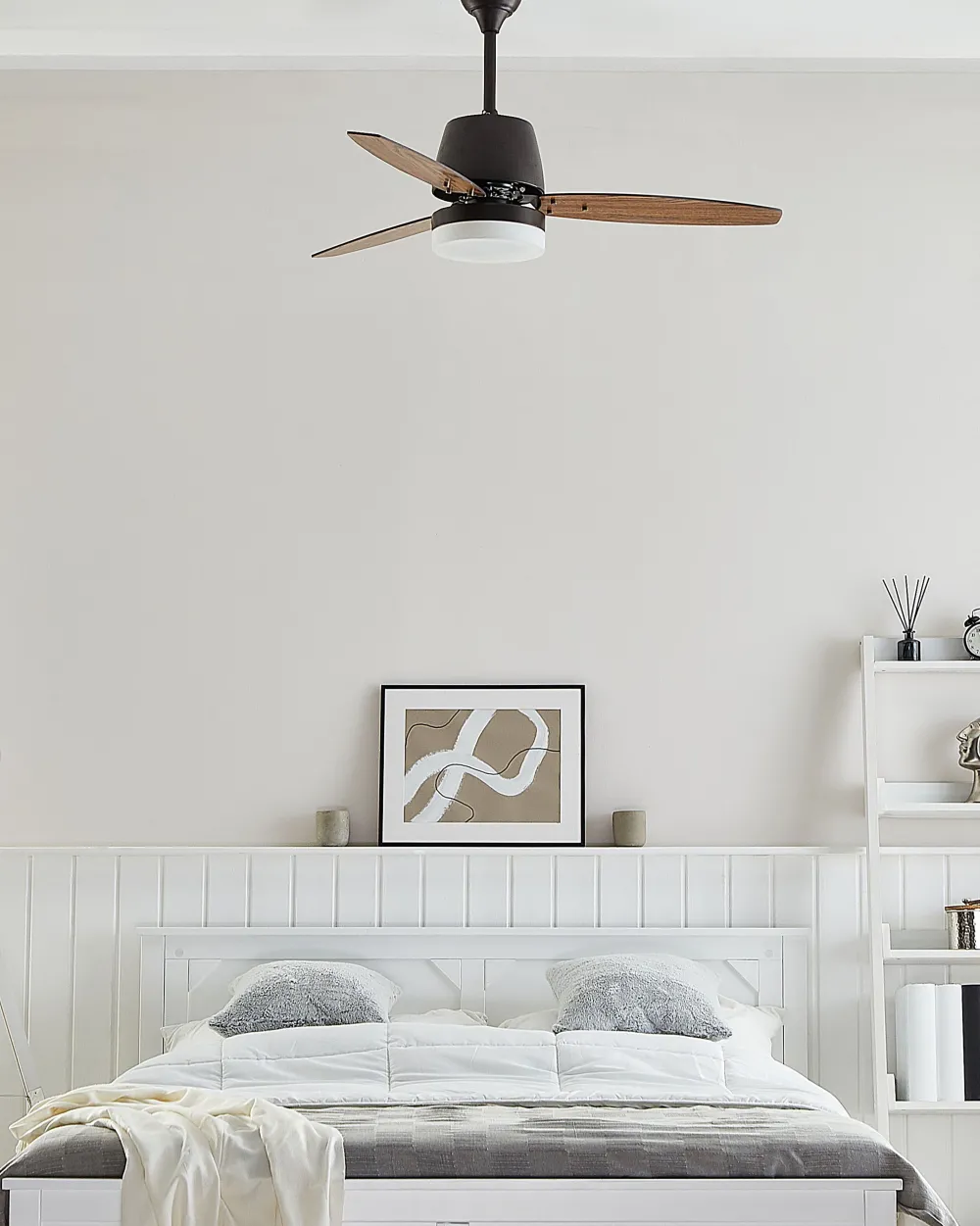 Valaisimet<Beliani Tuuletinvalaisin Tumma Puu/Musta Mlava