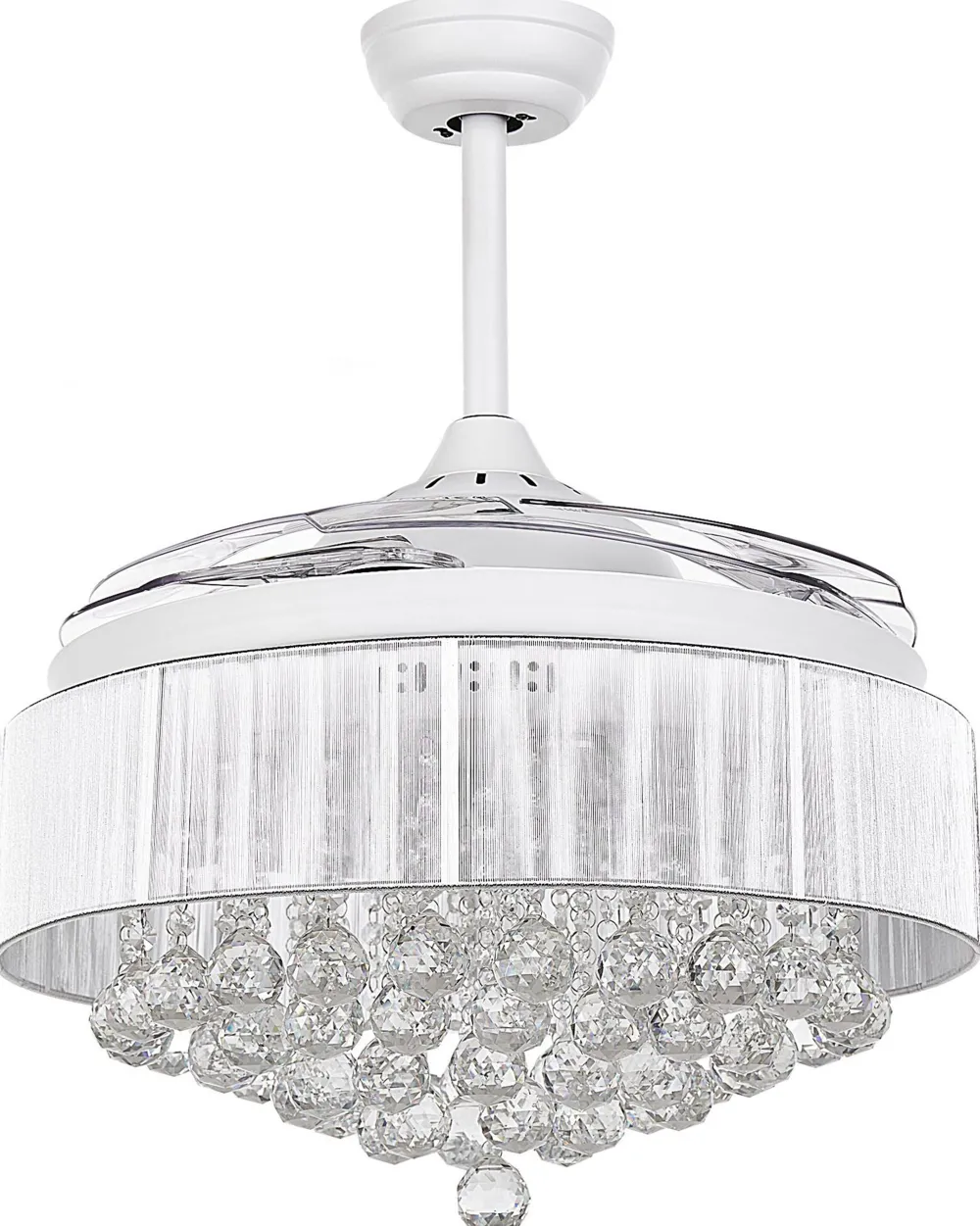 Flash Sale Beliani Tuuletinvalaisin Valkoinen Peel