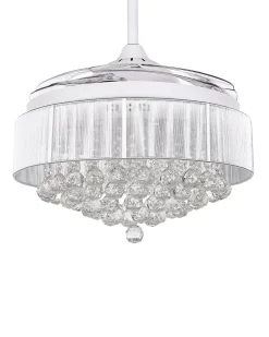 Flash Sale Beliani Tuuletinvalaisin Valkoinen Peel