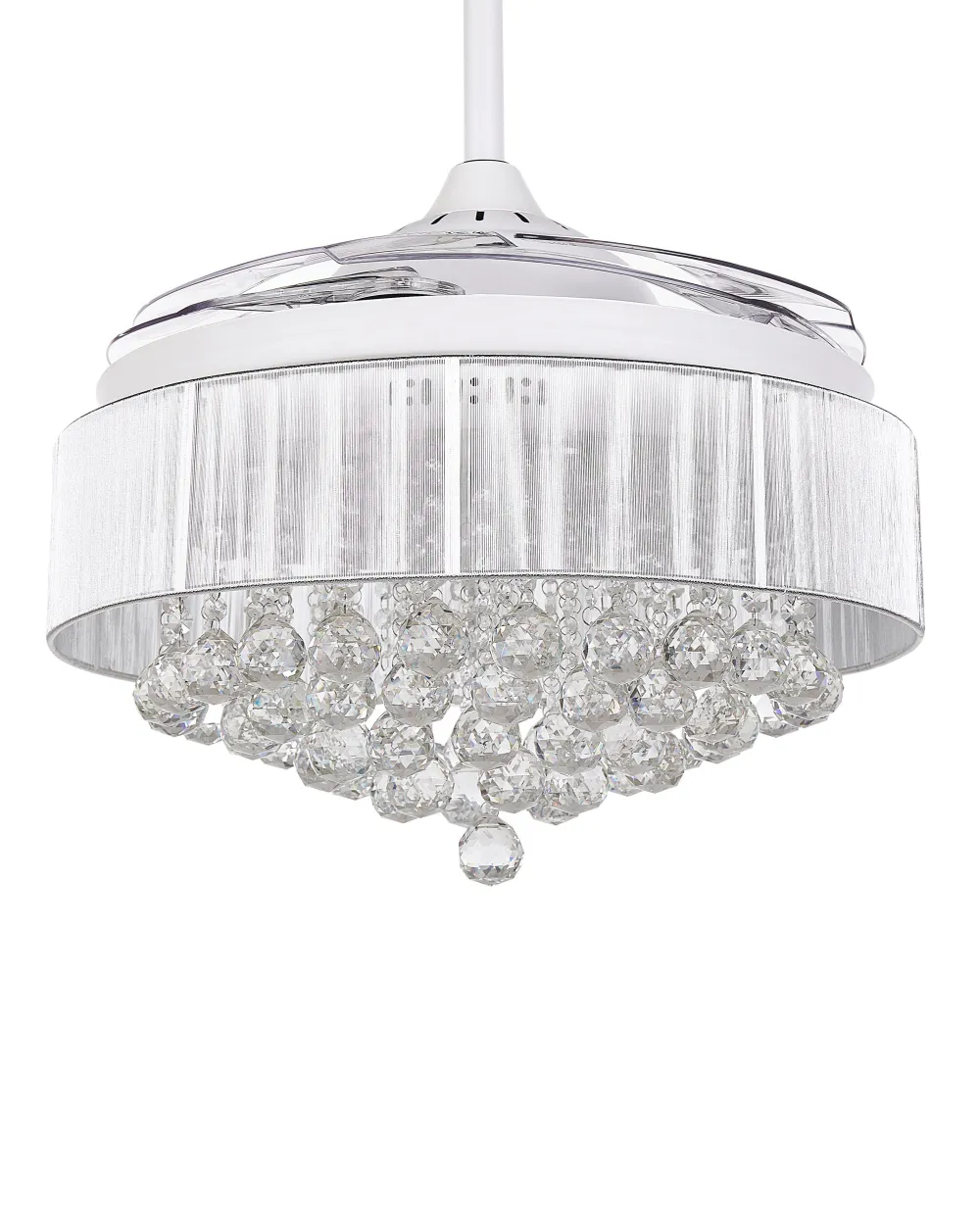 Flash Sale Beliani Tuuletinvalaisin Valkoinen Peel