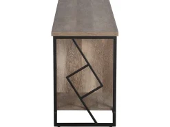 Fashion Beliani Tv-Taso 5 Hyllya Tumma Puu/Musta Forres