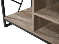 Fashion Beliani Tv-Taso 5 Hyllya Tumma Puu/Musta Forres