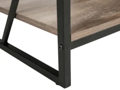 Fashion Beliani Tv-Taso 5 Hyllya Tumma Puu/Musta Forres