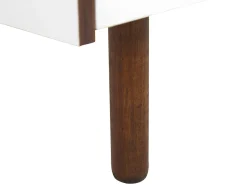 Sale Beliani Tv-Taso 2 Kaappia 2 Hyllya Tumma Puu/Valkoinen Madera