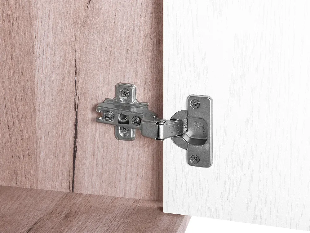 Säilytys<Beliani Tv-Taso 2 Kaappia 2 Hyllya Vaalea Puu/Valkoinen Lincoln