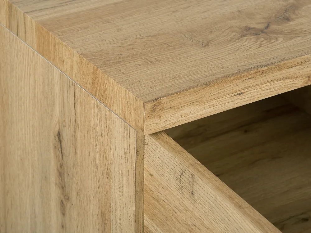 Säilytys<Beliani Tv-Taso 2 Kaappia Hylly Vaalea Puu Timber