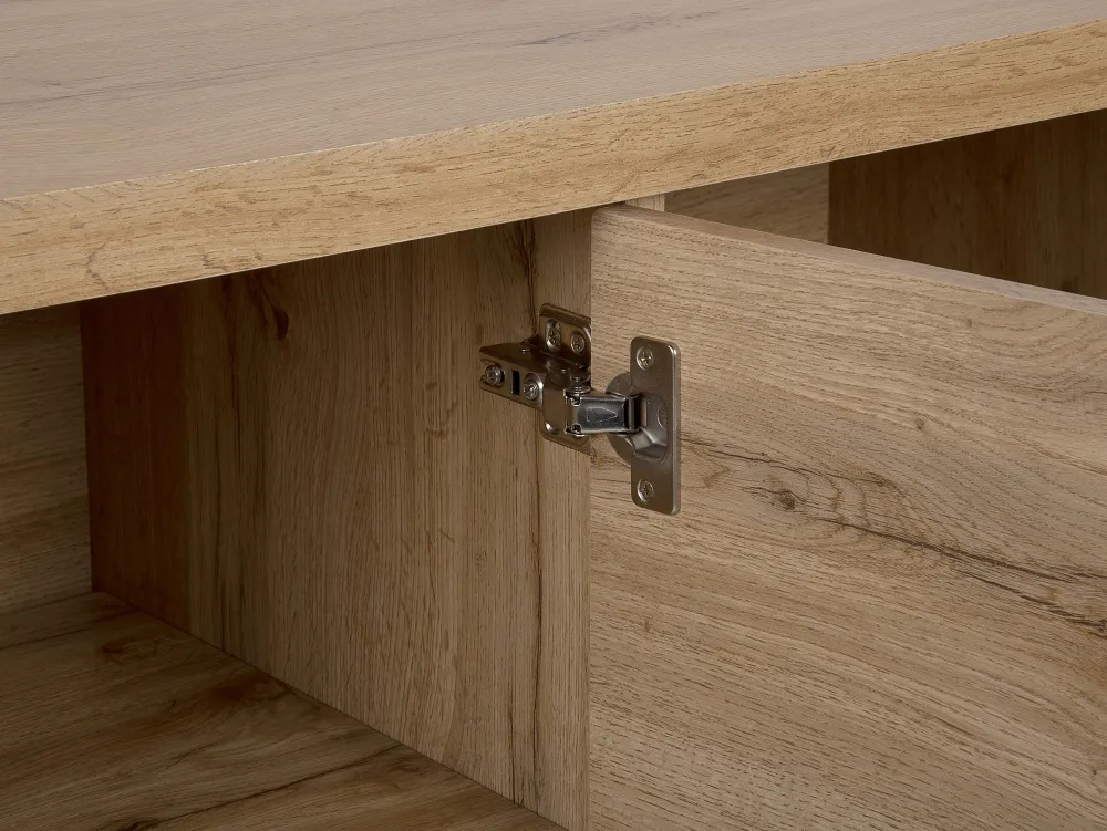 Säilytys<Beliani Tv-Taso 2 Kaappia Hylly Vaalea Puu Timber