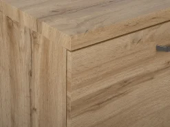 Säilytys<Beliani Tv-Taso 2 Kaappia Hylly Vaalea Puu Timber