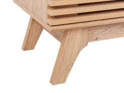 Cheap Beliani Tv-Taso 2 Kaappia Laatikko Vaalea Puu Detroit