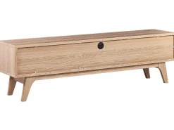 Säilytys<Beliani Tv-Taso 2 Kaappia Laatikko Vaalea Puu/Valkoinen Eerie