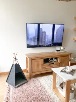 Säilytys<Beliani Tv-Taso 2 Kaappia Laatikko Vaalea Puu Agora