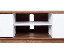 Hot Beliani Tv-Taso 2 Kaappia Tumma Puu/Valkoinen Rochester