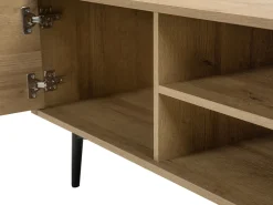 Säilytys<Beliani Tv-Taso 2 Kaappia Vaalea Puu Torvi