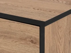 Säilytys<Beliani Tv-Taso 2 Kaappia Vaalea Puu/Musta Halston