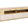 Säilytys<Beliani Tv-Taso 3 Laatikko 2 Hyllya Vaalea Puu/Beige Antonio