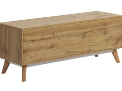 Cheap Beliani Tv-Taso 4 Laatikkoa 2 Hyllya Vaalea Puu Florida