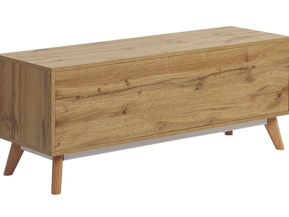 Cheap Beliani Tv-Taso 4 Laatikkoa 2 Hyllya Vaalea Puu Florida