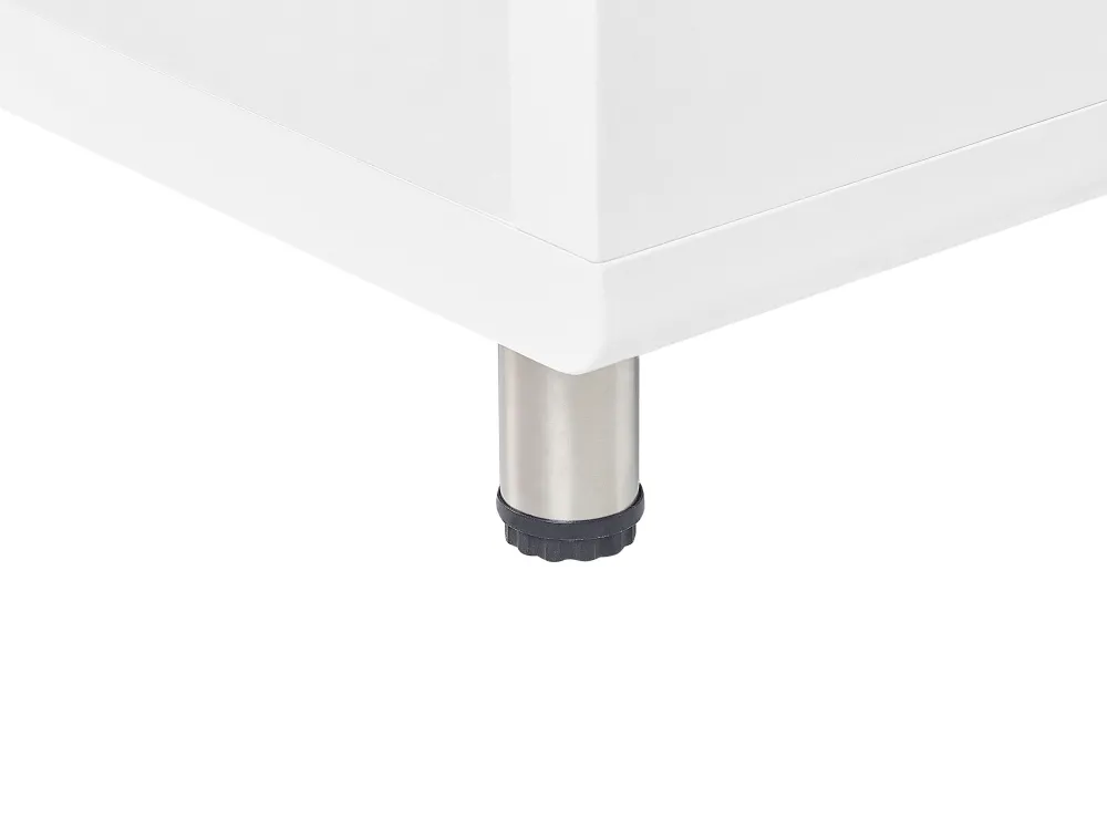 Fashion Beliani Tv-Taso 2 Laatikkoa 2 Hyllya Valkoinen/Vaalea Puu Knox