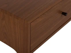 Best Beliani Tv-Taso 2 Laatikkoa Tumma Puu Corina