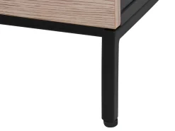 Säilytys<Beliani Tv-Taso 2 Laatikkoa Vaalea Puu/Musta Sydney