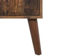 Säilytys<Beliani Tv-Taso Kaappi 2 Hyllya Tumma Puu Vanler